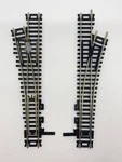 Atlas Ho Track Nickel Custom-line 9" Switch Snap Right & Left #4 Pat. Pend. Fixed Price $42.90.
