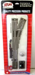 Atlas 547 Ho Code 83 Nickel Silver Right Hand 22" Remote Switch Turnout. Fixed Price $36.95.