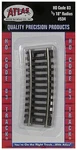 Atlas Ho Scale Code 83 18" Radius Third-curve 4-PACK Model Train Track. Fixed Price $5.99.