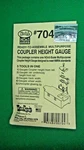 Kadee #704 HON3 Scale Coupler Height Gauge Kit - Details Below. Fixed Price $13.25.