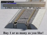 Lionel American Flyer Fastrack 30" Inch Straight Af Gauge 6-49862. Fixed Price $17.84.