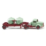 Wiking 1/87 Ho Scale 1950-1959 Mercedes-benz L3500 Tractor W/cement Silo Trailer. Fixed Price $29.25.