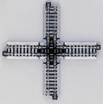 Kato 20320 Scale Unitrack 124MM 4-7/8" 90-DEGREE Crossing. Fixed Price $18.99.