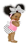 African American -fabric Quilt Block Afro Puffs Girl 100% Cotton 8"X10" 0088. Fixed Price $16.12.