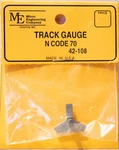Micro Engineering 42-108 Track Gauge -- Code 70 Scale. Fixed Price $10.50.