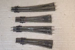 Peco SL-391X Gauge 4 Medium Radius Right Left & Curved Point 123MM Long. Fixed Price $35.09.