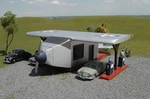 Bachmann #35201 Airplane Gas Station Ho Scale New Original Box. Fixed Price $28.99.