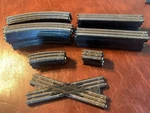 Trix Express 3 Rail Ho Scale "very Clean" Train Track - Lot Of 29 Pieces. Fixed Price $35.00.