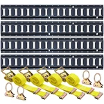 Track Rails Tie Down Kit 12PCS 4 Pack 5FT Powder Coated Black Trekassy Pieces. Fixed Price $179.99.