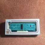 Bachmann Ho Scale Electric Model Train Santa Fe Boxcar Atsf 94135 Blue Teal 6". Fixed Price $10.00.
