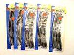Lot Of 5 Packs Life Like Ho Scale Model Trains 9" Curved Track #8602 - New. Fixed Price $19.99.
