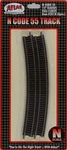 Atlas 2018 N Code 55 Track 15" Radius Full Curve PKG(6). Fixed Price $10.99.