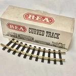 New Old Stock Lot Of 12 REA-11100 Brass Curved Train Track R=600MM Lgb. Fixed Price $96.00.