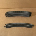 Lot 6 Bachmann Ho Scale Train 9" St E-z 18" Radius Curve 30 Track 92124A11-1. Fixed Price $29.99.