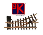 Lgb L12100 - 45MM Scale Left Hand Point Radius 600MM 30' 300MM Long T48 Post. Fixed Price $67.53.