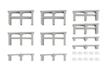 Kato 23-049 Double Track Incline Pier Set Gauge Model Train. Fixed Price $24.68.