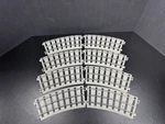 Lionel By Mth 11-99043 Realtrax Std Gauge 42" Half Curve Sections 8-PIECE Lot. Fixed Price $71.91.