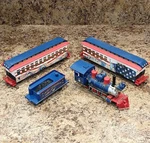 Bachmann Hawthorne Village Spirit Of America Engine, Tender, & 2 Passenger Train. Fixed Price $69.90.