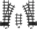 Lionel Ready-to-play 10-PIECE Inner Loop Black Plastic Track Pack. Fixed Price $27.99.