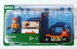 New Brio World 33573 - Wooden Toy Train Fork Lift Set Interactive Play. Fixed Price $17.00.
