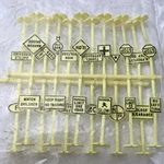 Bachmann Ho Scale 2304 24 Piece Railroad And Street Signs - New In Sealed Bag. Fixed Price $10.00.