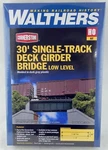 Ho Scale 30' Single-track Deck Girder Bridge Kit (low Level)- Walthers #933-4509. Fixed Price $15.00.