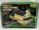 Bachmann Scenic Classics Scale Lighted Two Story House Kit #49-2571 Nib. Fixed Price $28.90.