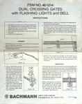 Vintage Bachmann Dual Crossing Gates Flashing Lights Bell Instructions Ho Train. Fixed Price $19.00.