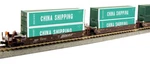 Kato 1066210 Maxi-i Bnsf 5-UNIT Well Cars 238403 China Containers 106-6210. Fixed Price $134.95.