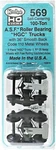 Ho Scale Kadee #569 Asf 100-TON Roller Bearing Centering Trucks W/36" Wheels. Fixed Price $15.79.