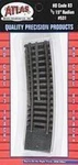 Atlas #531 15" Radius Curve Track 1/2 Sections (4-PACK) Code 83 Rails Ho Scale. Fixed Price $7.50.