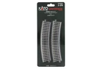 Scale Kato 2-270 Unitrack R490- 22.5 Curve (4 Pcs) HO15185. Fixed Price $15.99.