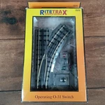 Mth Railking Ritetrax Operating O-31 Right Hand Switch Gauge 40-1004 Excellent. Fixed Price $44.00.