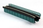 Kato 20-471 Scale Single Curved Deck Girder Bridge, Green (481MM 15D). Fixed Price $12.74.