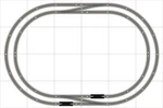 Bachmann E-z Track Train Layout #020A Set Ho Scale 4' X 6' Wire Switches. Fixed Price $419.95.