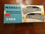 Marklin 2164 Manual Turnouts L&r Points Ho Scale. Fixed Price $20.00.