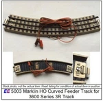 Exc 5003 Rklin Ho "3R" Curve Feeder Track; Tested: Below 0.1 Ohms. Fixed Price $13.22.