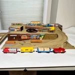 1983 Hot Wheels Railroad Freight Yard, Trains, Tracks Set - Near Mint. Fixed Price $115.00.