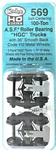 Kadee 569 Ho Scale Asf Roller Self Centering Trucks W/36" Smooth Back Wheels. Fixed Price $11.04.