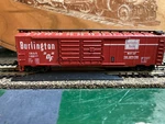 Trix Scale Burlington Double Door Steel Side Boxcar. Fixed Price $11.87.