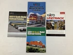 Kato Model Railroad Catalogs Lot Of 4 Ho Scale Unitrack International Trains. Fixed Price $69.99.