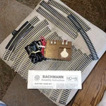 Ho Scale Model Railroad 36 Piece Track And Bachmann 6605 Power Transformer. Fixed Price $34.75.