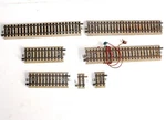 Marklin Ho Lot 7 Straight Rails: 6 Single + 1 Contact Power 3. Fixed Price $20.99.
