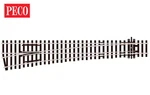 Peco SL-E89 Ho/oo Scale Code 100 Large Radius Lh Left Hand Turnout W/electrofrog. Fixed Price $27.73.