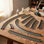 Bachmann Snap-fit E-z Track 9 Straight Ho Scale 4-PACK Durable Design. Fixed Price $30.16.