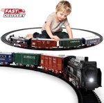 Deao Christmas Train Set Toys For Kids, Track Locomotive Engine Batter. Fixed Price $21.37.