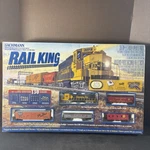Bachmann Complete Ready To Run Rail King Set Ho Scale Santa Fe GP40 Sealed Train. Fixed Price $199.95.