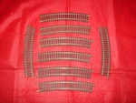 Fleischmann Ho 8 Curved Rails 1701/2 R415 Electric Train Brass. Fixed Price $9.38.