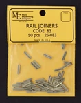 Micro Engineering 26-083 Ho Scale Code Nickel Silver Rail Joiners 50PCS. Fixed Price $14.56.