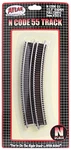 Atlas Scale Code 55 12.5" Radius Curve 6-PACK Model Train Track. Fixed Price $7.39.